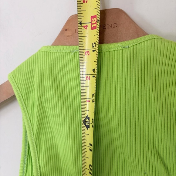 NWOT lulus Absolute Edge Lime Green Sleeveless Two-Piece Bodycon Midi Dress READ - Picture 6 of 11